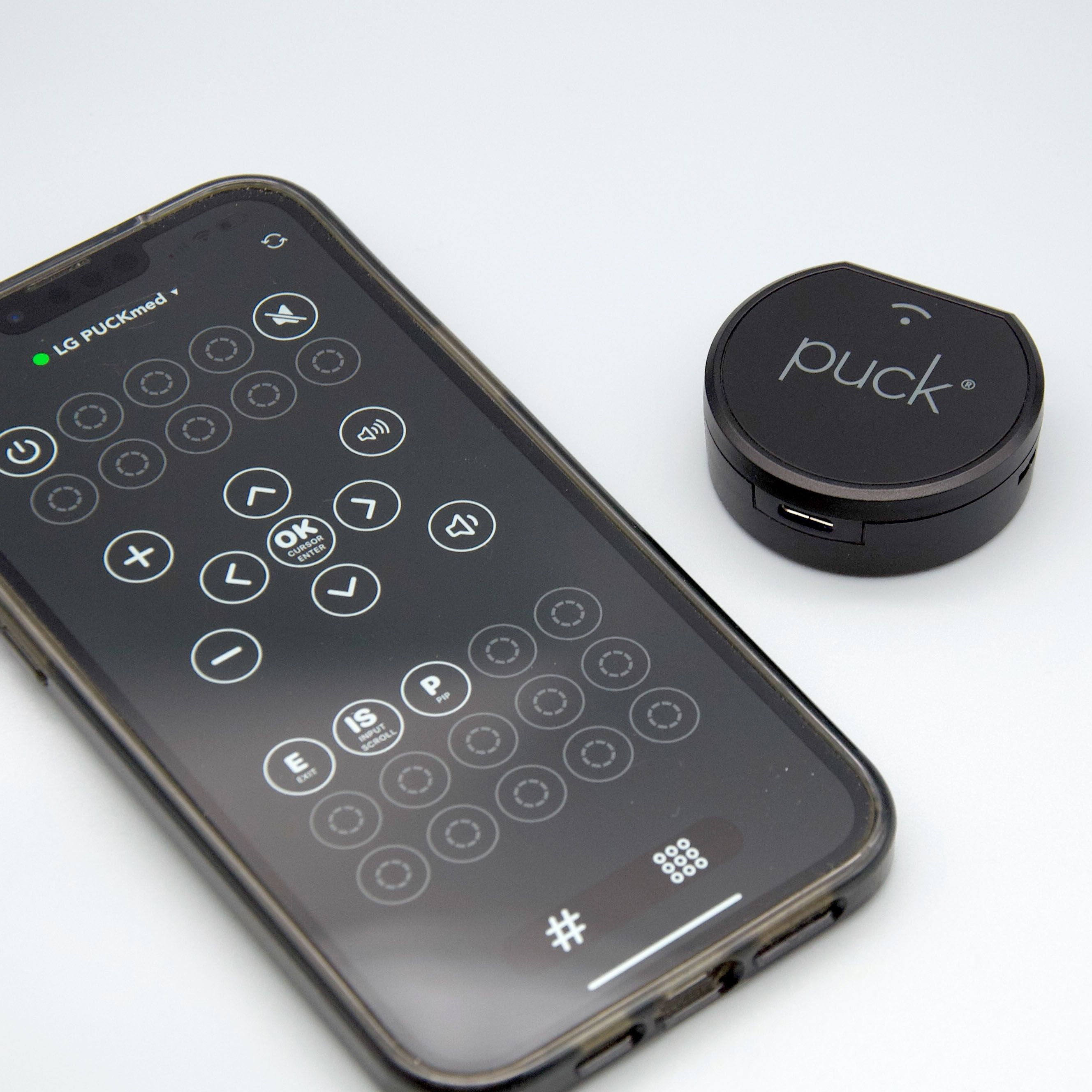 PUCK Pro device with iPhone app